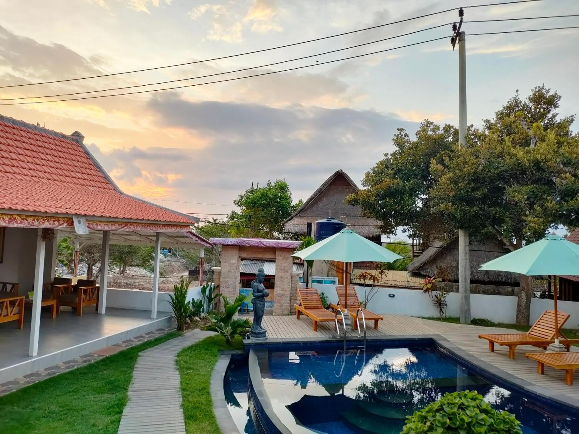 Blue Sky Villa Ceningan Lembongan Exteriér fotografie