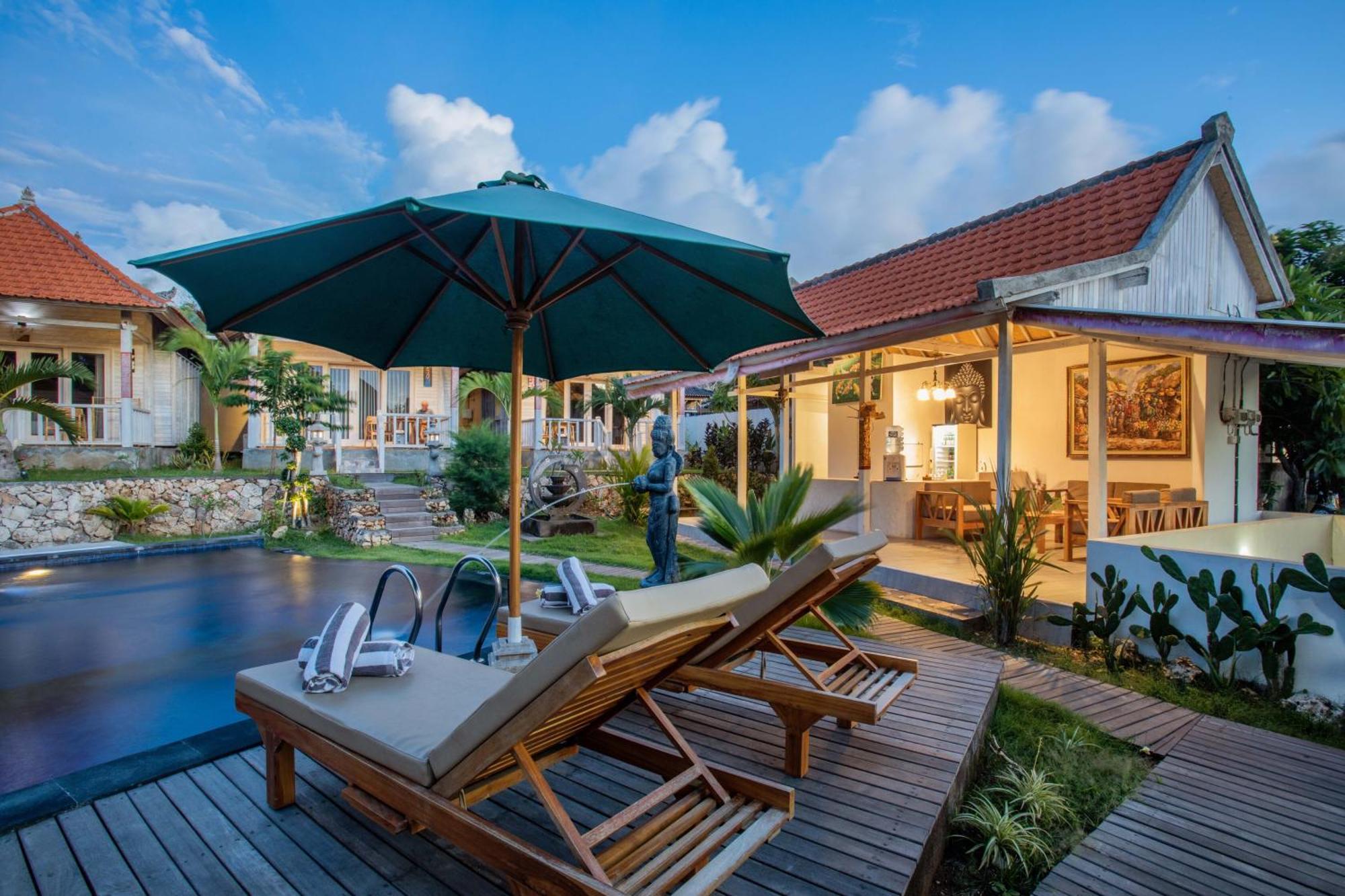 Blue Sky Villa Ceningan Lembongan Exteriér fotografie